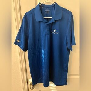 Adidas Royal Blue Grey Goose Polo